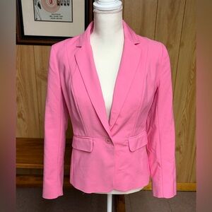 NWT New York & Company Pink Cotton Blend Blazer Size 6